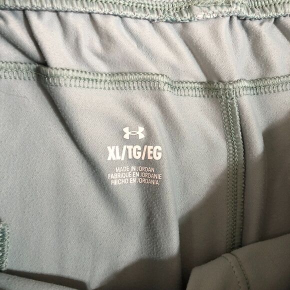 Under Amour Shorts Mens Extra Large Green Teal Outdoor Athleisure Sportwear Slit - Picture 3 of 8